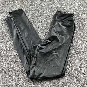 Aerie Leather Look Leggings